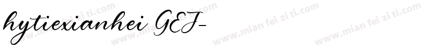 hytiexianhei GEJ字体转换